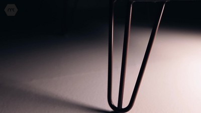 Tatiana Midnight Blue Mid-Century 2-Drawer Nightstand Set