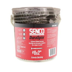 SENCO 08D200W 8-Gauge 2 in. Exterior Collated Decking Screw (1,000-Pack) - 1 of 3