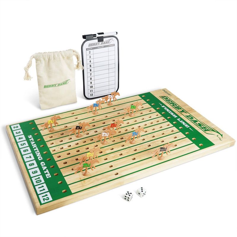 GoSports Derby Dash Tabletop Horse Race Game Set, 1 of 8
