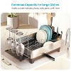 Home Zone Living Stainless Steel Dish Drying Rack with Drain Pipe and Utensil Caddies, 1-Tier - 2 of 4