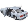 1992 BMW 850 (E31) CSI Arctic Silver Metallic 1/18 Diecast Model Car by Solido - 4 of 4