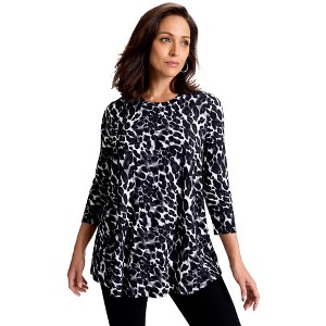 Jessica London Stretch Knit Swing Tunic - 1 of 4