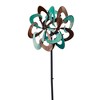 Southern Patio 36"H Pinwheel Wind Spinner in Rust Patina Finish - Southern Patio - 2 of 4