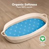 KeaBabies Organic Bassinet Sheet for Baby Girls, Boys, 2-Pack Soothe Bassinet Fitted Sheets, Bedside Bassinet Mattress Sheet - 2 of 4