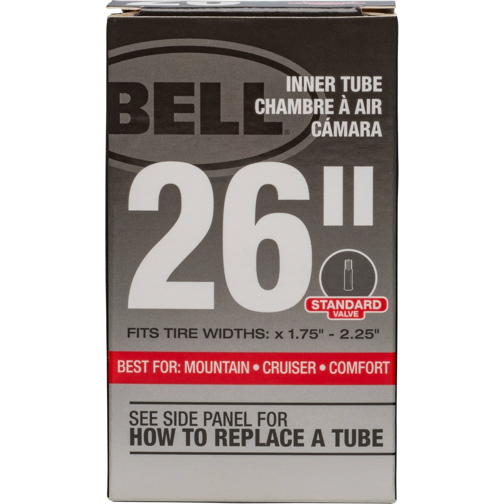 Bell 26" Standard Bike Inner Tube - Black Lot Of 6