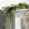 5'L Sullivans Black Hills Pine Garland, Green Christmas Garland - 3 of 3