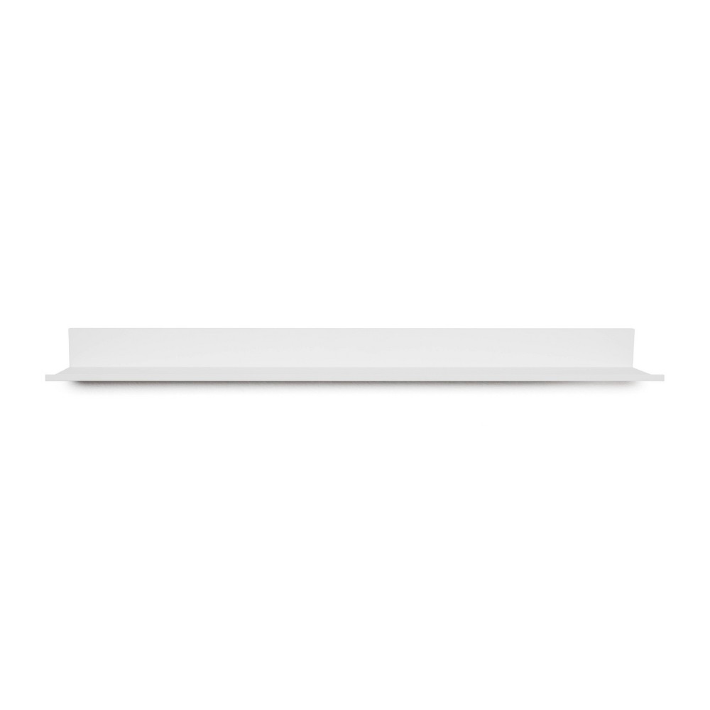 Photos - Kids Furniture 36" No Stud Needed Reversible Floating Shelf White - Simple Mount