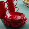Certified International (Set of 4) 9" Berry Red Christmas Dessert Plates - 3 of 4