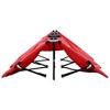 vidaXL Two Person Folding Sun Lounger Garden Patio Outdoor Sunbed Camping Lounge Hiking Bed Lounger Camp Military Cot Travel Red Steel - 4 of 4