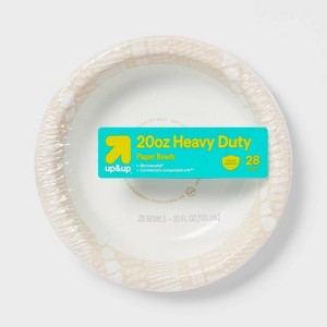 Geo Stripe Paper Bowl 20oz/28ct - up&up™ - 1 of 3