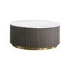 Coaster,Jason Round Marble Top Coffee Table - 3 of 4