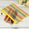 Unique Bargains Mesh Document Pencil Home Office Storage Zipper Pouches 6 Pcs - 3 of 3