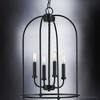 Urban Ambiance Luxury Modern Farmhouse Chandelier 23''H x 15''W,  Midnight Black Finish,  Armidale Collection, UHP3978 - 4 of 4