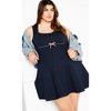 Women's Plus Size Maci Dress - navy | CITY CHIC - 4 of 4