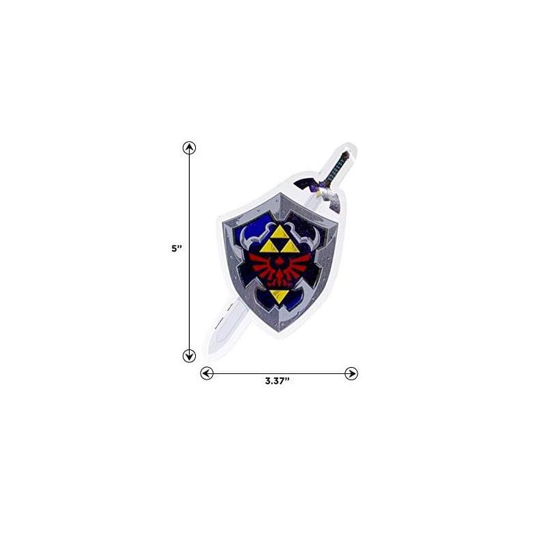 Just Funky The Legend of Zelda Hylian Shileld & Sword Auto Decal, 2 of 4