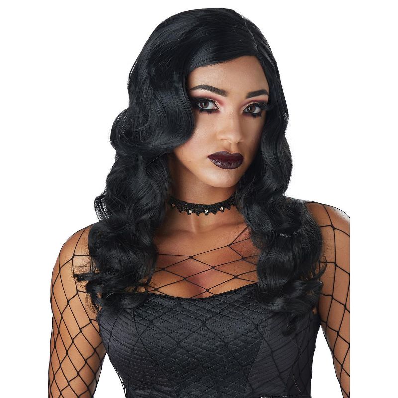 California Costumes Dark Siren Adult Wig (Black), 1 of 3
