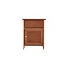 HomeStock Oak Nightstand 28x23x17 with Three Spacious Drawers, Contemporary Bedside Table for Bedroom Storage and Modern Decor - 3 of 4
