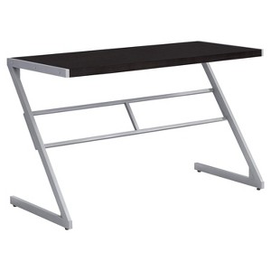 Monarch Specialties Computer Desk Home Office Laptop 48InchL Work Metal Laminate Brown Grey Contemporary Modern - 1 of 4