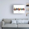 Trademark Fine Art Michael Tompsett 'Panama City Skyline Named' Canvas Art - 3 of 4
