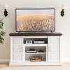 Garvee LED TV Stand for 65 Inch TV, Entertainment Center with Adjustable Shelf for Living Room, Bedroom, White - 3 of 4