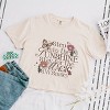 S.W.Smiley Step Into The Sunshine - Women's Boxy Crop Top Graphic T-Shirt - 2 of 4