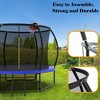 Whisen Outdoor Pumpkin Trampoline with Safety Enclosure Net, Foam Padded Poles, W-Shaped Legs, Balance Bars - 3 of 4
