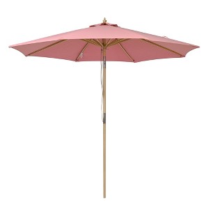 LAGarden 9Ft Patio BOHO Market Patio Umbrella 260GSM Acrylic Fabric 5-Year-Non-Fading Resort Outdoor Market - 1 of 4