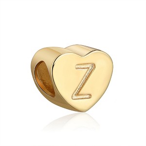 Initial Heart Charms Gold Over Sterling Silver Womens Ginger Lyne Collection - 1 of 4