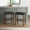 Alaterre Furniture Madison 30in Bar Stool, Walnut - 3 of 4