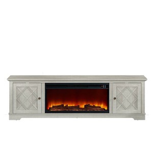 Farmhouse tv console with fireplace online