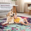 Washable Modern Abstract Rug - Non-Slip Stain Resistant Low Pile Carpet for Living Room Dining Room Bedroom - 4 of 4