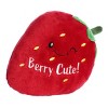 Aurora Small Berry Cute JUST SAYIN' Witty Stuffed Animal Red 8" - 2 of 4