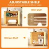 FUFU&GAGA Cat Cabinet Organiser Sisal Cabinet Doors Safe and Natural - 3 of 4