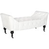 Georgette Tufted  Bench - White - Safavieh - 3 of 4