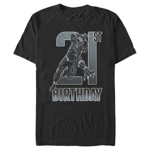 Men's Marvel Black Panther 21st Birthday T-Shirt - 1 of 4