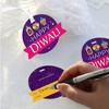 Big Dot of Happiness Happy Diwali - Festival of Lights Party Clear Goodie Favor Bags - Treat Bags With Tags - Set of 12 - 3 of 4
