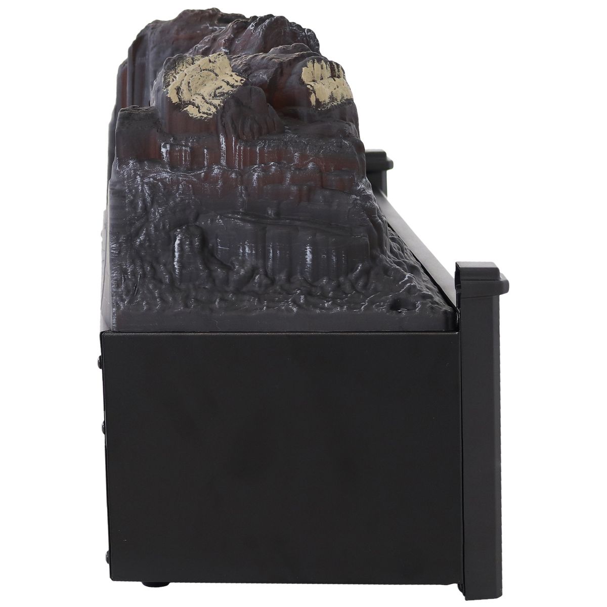Sunnydaze Heated Log Electric Fireplace Insert - 23" W x 9" D x 12" H - thumbnail 2