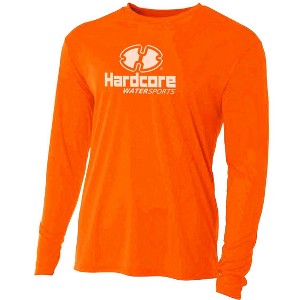 Hardcore Men's Long Sleeve Loose Fit Rash Guard Surf Shirt for Water Sports | Lightweight, Quick-Dry Swimwear - 1 of 4