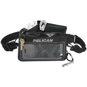 Pelican Marine Waterproof Touchscreen Phone Sling Crossbody Bag - Black - 1 of 4