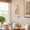 TOBILI Rattan Plug in Wall Sconces Wicker Wall Lamp with Plug in Cord Hand Woven Rattan Wall Light Farmhouse - 3 of 4