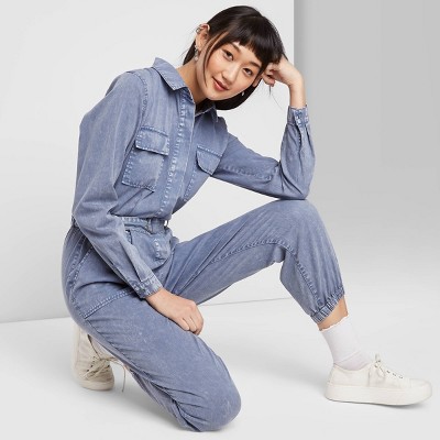 target womens denim jumpsuit