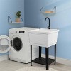 winado Plastic Utility Sink Freestanding With Storage Shelf in White - 4 of 4