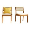 Alaterre Furniture 2pc Barton Outdoor Weather Resistant Stackable Dining Chairs with Cushions - 3 of 4