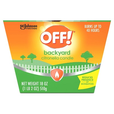 OFF! 18oz Citronella Candle Outdoor Bug Deterrent Mosquito Candle - 18oz