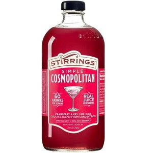 Stirrings Simple Cosmopolitan Cocktail Mix 750ml Bottles - Real Juice No Preservatives - 60 Calories - Drink Mixer - 1 of 4