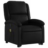 vidaXL Stand Up Massage Recliner Chair Black - 3 of 4