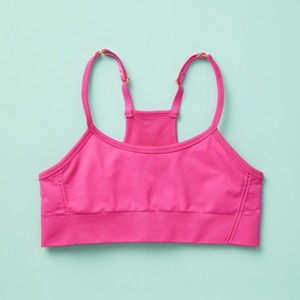 Yellowberry Sugar Seamless Racerback Bra is Double Layered Wire-Free and Pull-Over Design Perfect Comfort & Style for Tween Girls Watermelon - 1 of 4