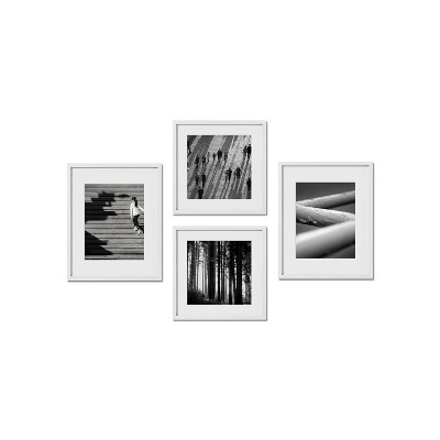 Haus and Hues Alden Gallery Wall Frame Set with Real Glass and Mat