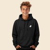 Dalix Embroidered Ghost Hoodie Soft Fleece Hood Sweatshirt Mens - 2 of 4