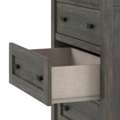 Farmington Weathered Oak 4-Drawer Farmhouse Dresser